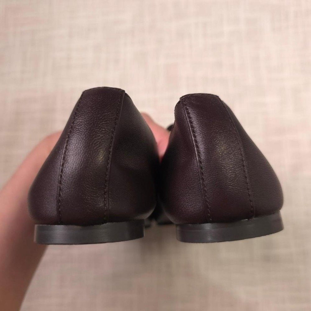 Madewell Brown Leather Mary Jane Flats - Picture 5 of 8